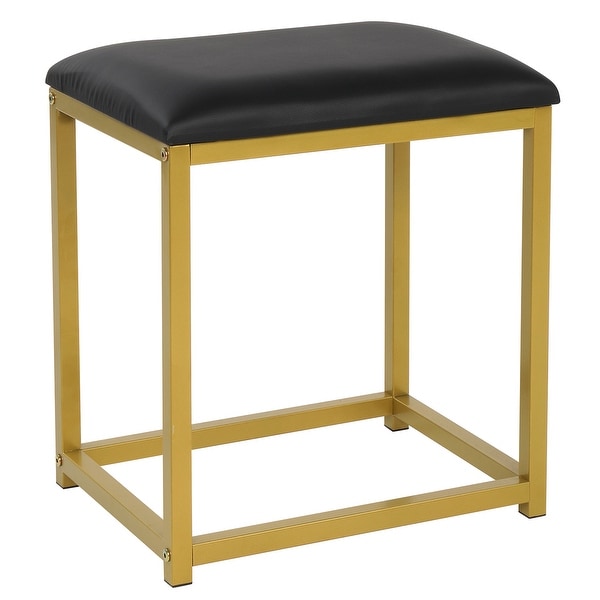Vanity stool black on sale legs