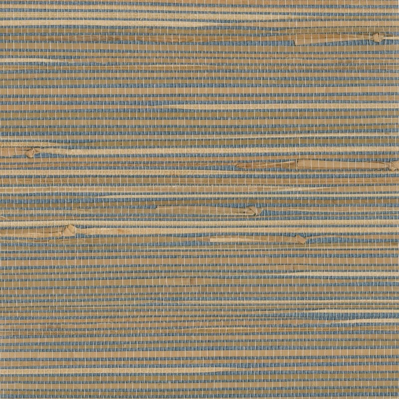 Advantage Jissai Mariner Blue Grasscloth Wallpaper - 36in x 288in x 8.025in