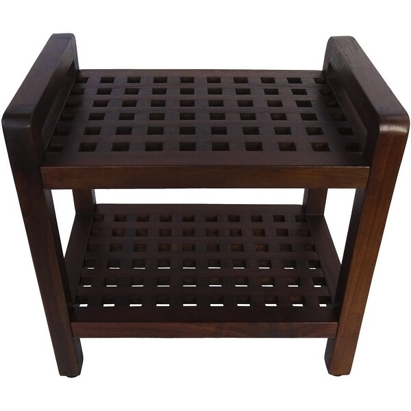 Belham living teak discount corner shower stool
