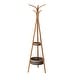 preview thumbnail 2 of 3, Natural Bamboo Freestanding Coat Rack with Storage Rack