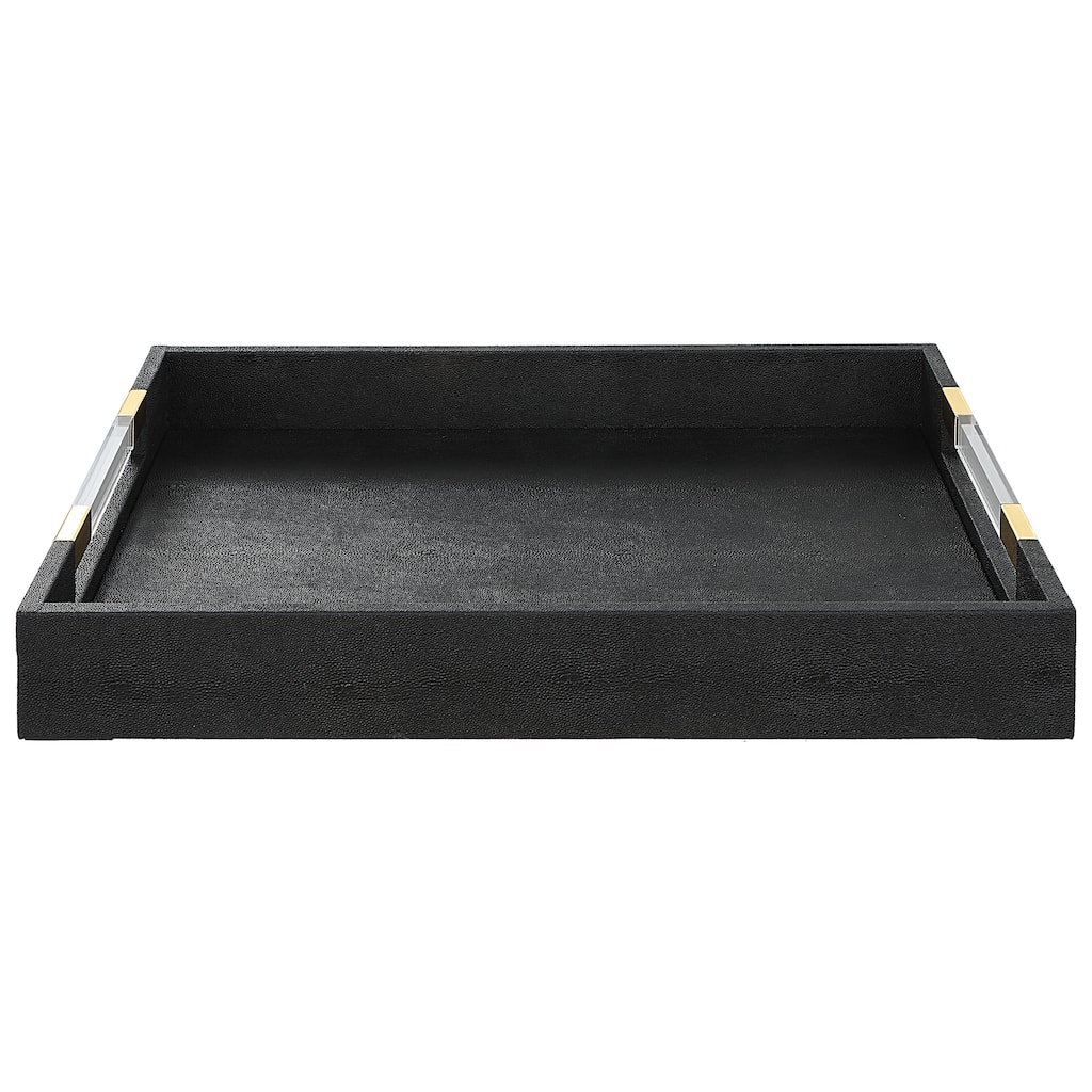 Uttermost Wessex Shagreen Tray - 19 W x 2.625 H x 13.875 D (inches)