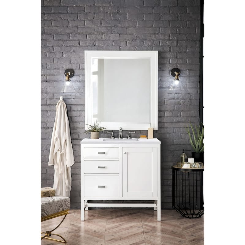 James Martin Vanities Addison 36" Single Basin Hardwood Vanity Set