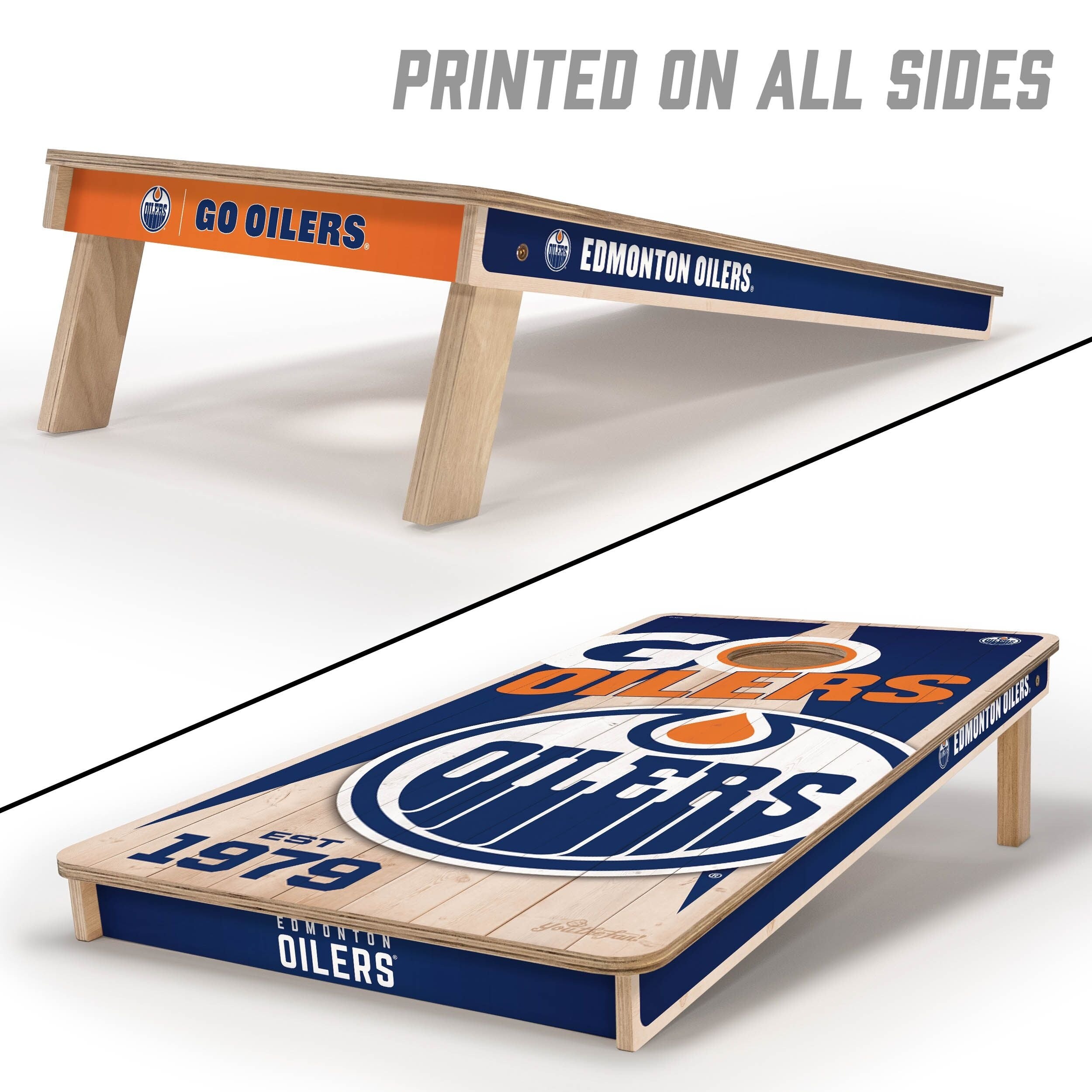 Edmonton Oilers NHL 2x4 Cornhole Board Set - Bed Bath & Beyond