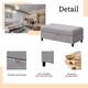 Futzca Modern L-shaped Convertible Sectional Sofa w/ Reversible Chaise
