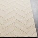 preview thumbnail 26 of 46, Hand-Woven Ann Tone-on-Tone Zig-Zag Wool Area Rug - 2' 3" x 14'