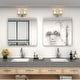 preview thumbnail 14 of 141, Apmir Metal Frame Tempered Glass Bathroom Vanity Mirror for Wall, Cloakroom, Bedroom