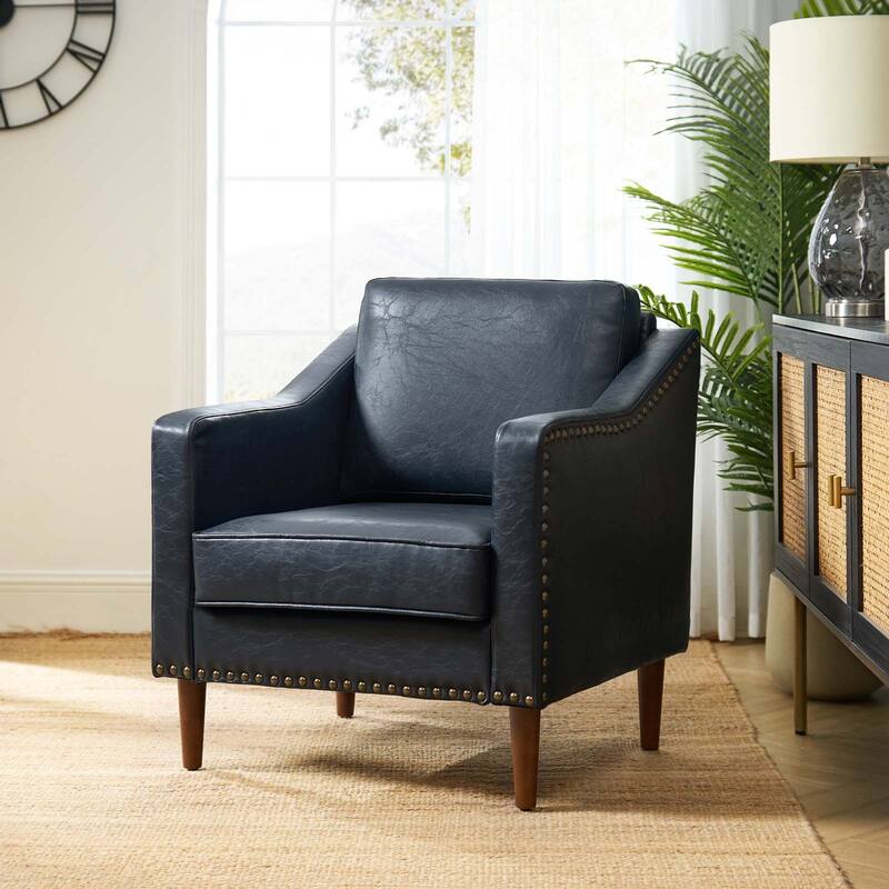 Duarte Transitional Armchair with Sloped Arms