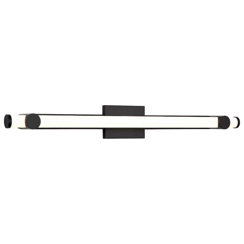 Bowman 36 Inch LED Vanity Matte Black Acrylic Lens