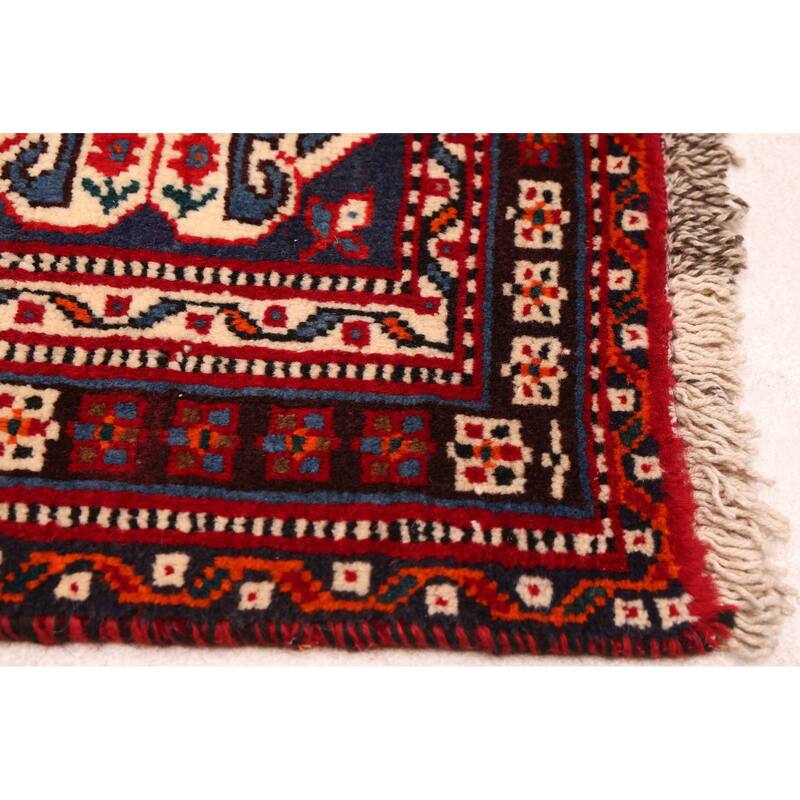 ECARPETGALLERY Hand-knotted Melis Vintage Red Wool Rug - 5'10 x 8'1