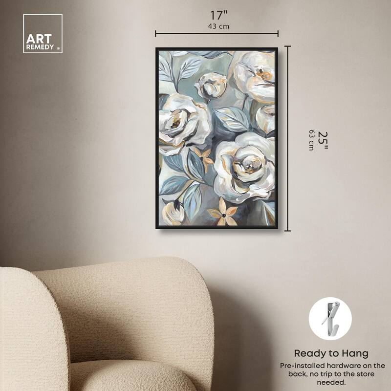 Grey Delight Canvas by Art Remedy