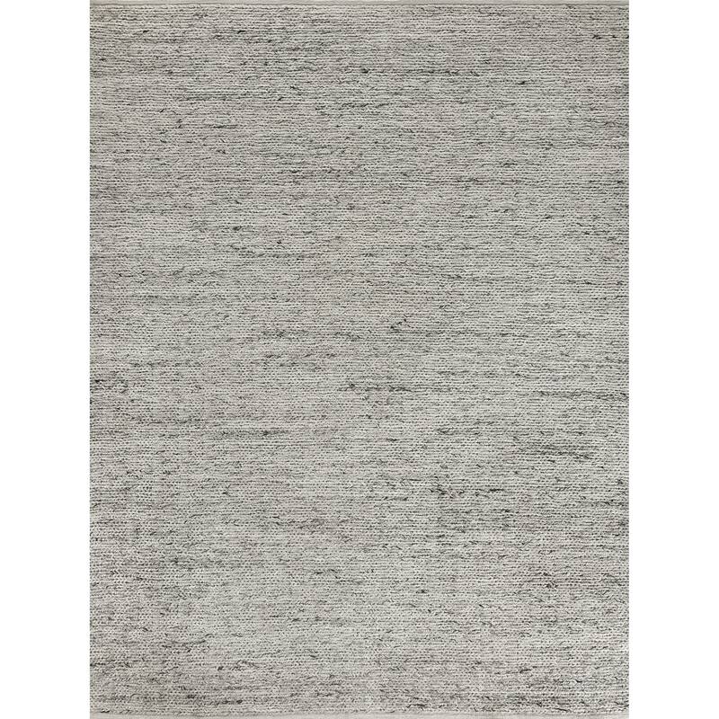 EXQUISITE RUGS Lauryn Handwoven Polyester/Cotton Silver Area Rug.