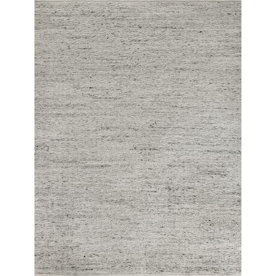 EXQUISITE RUGS Lauryn Handwoven Polyester/Cotton Silver Area Rug.