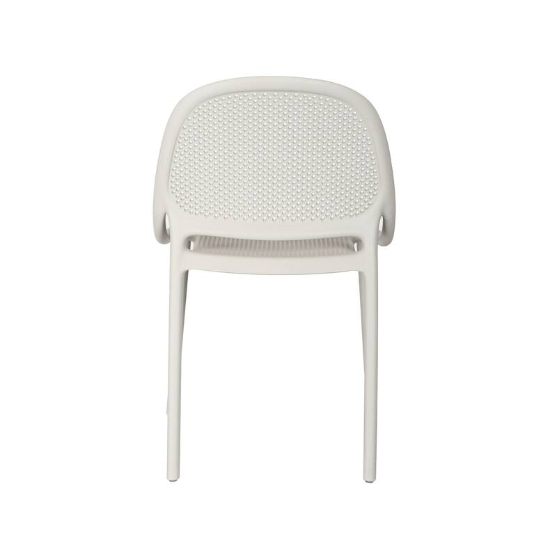 Shay Stackable Plastic Chair for Indoors or Outdoors - Set of 2