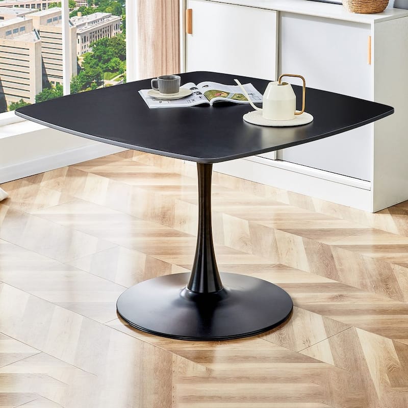 42.1"\31.49'' Mid-century Pedestal Leisure Coffee Table