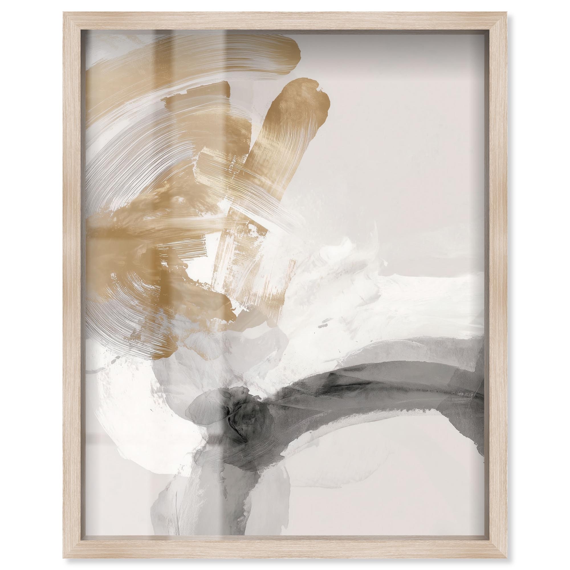 Whispering Haze I Abstract Wall Art Shadowbox Print by Art Remedy