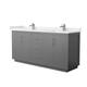Option Dark Gray / White Quartz Top / Brushed Nickel