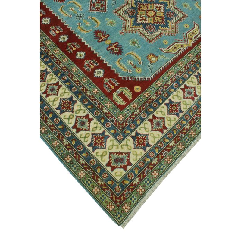 Kazak Tiger Lt. Blue/Ivory Rug - 8'4" x 11'3"