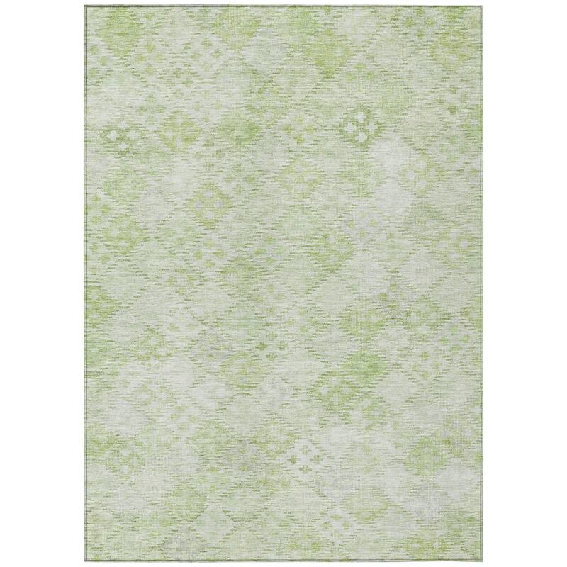 HomeRoots Geometric Transitional Rectangle Outdoor Rug