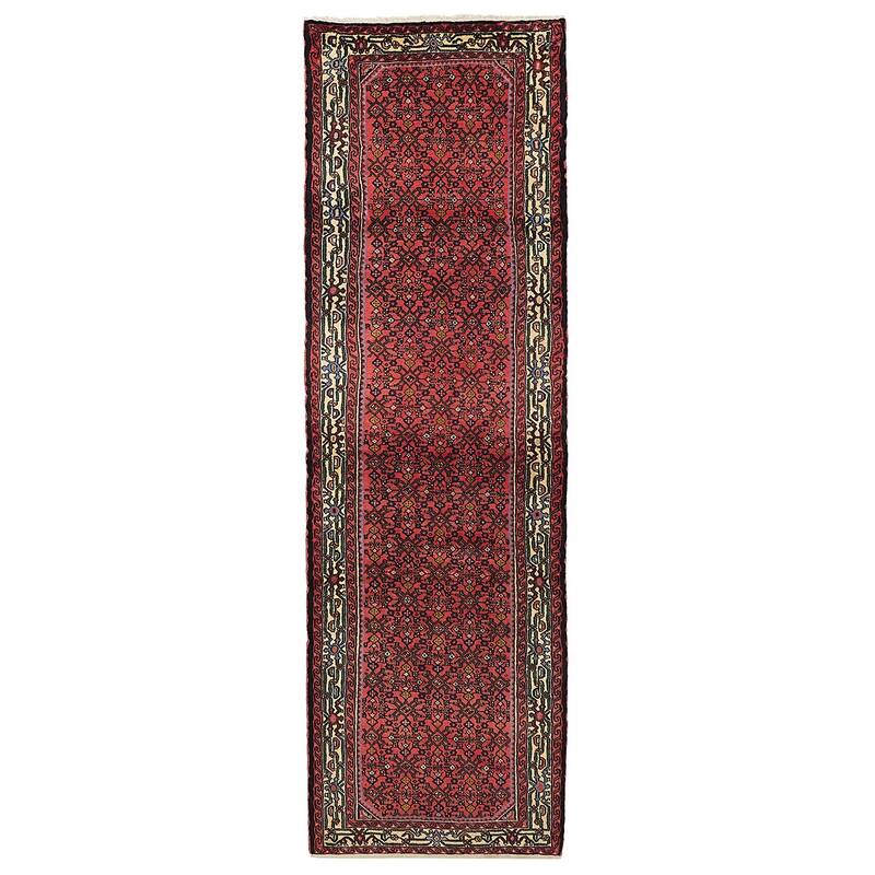 ECARPETGALLERY Hand-knotted Andelz Red Wool Rug - 2'8 x 9'2