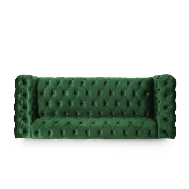 Sagewood Transitional Deeply Tufted Sofa by Christopher Knight Home