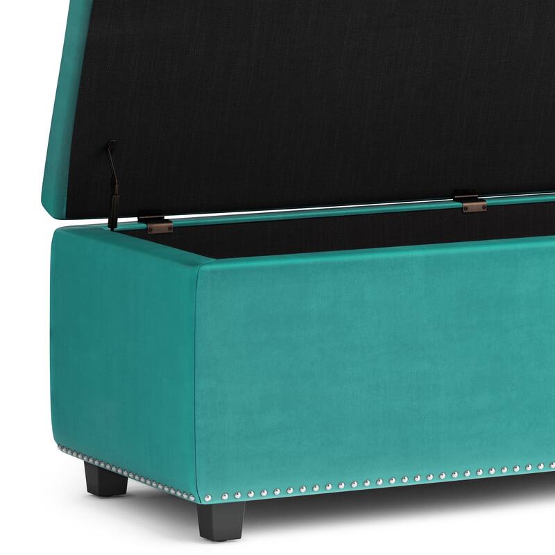 WYNDENHALL Springfield 48 inch Wide Rectangle Storage Ottoman