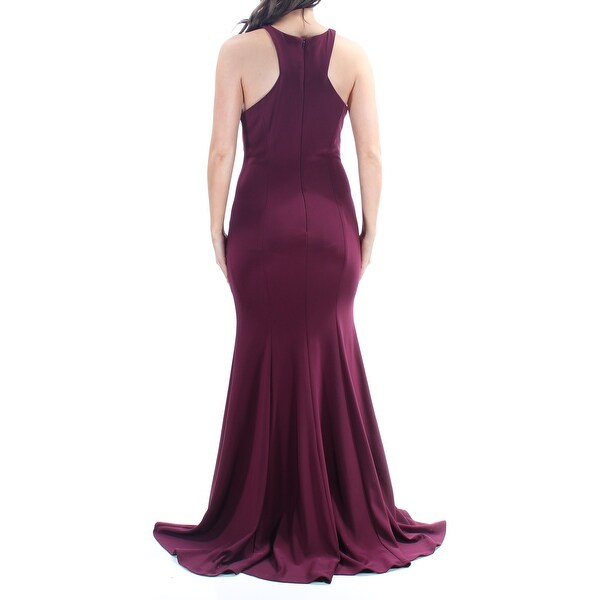 womens burgundy formal dress