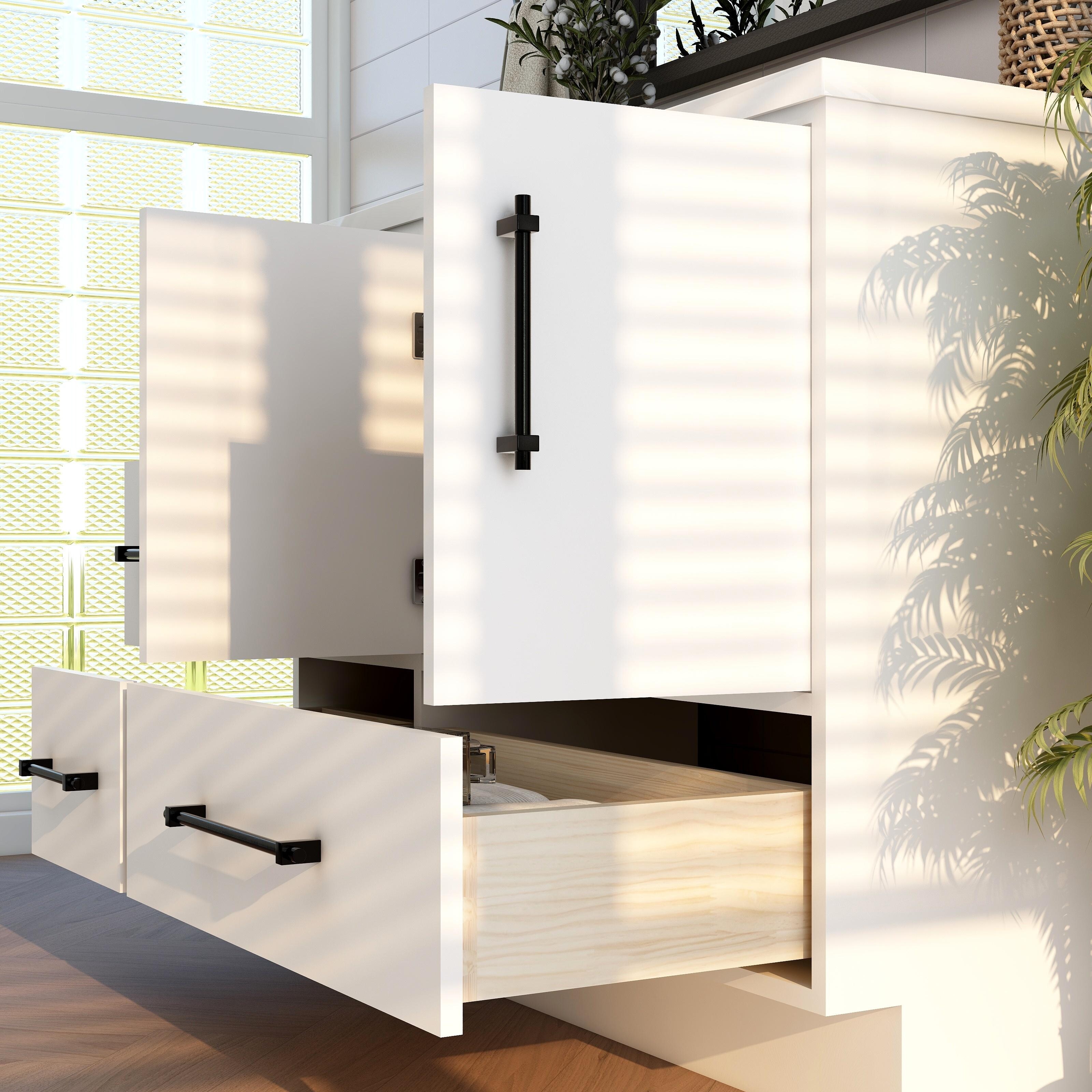 Victoria 42'' Left Drawer Freestanding Vanity with Reinforced