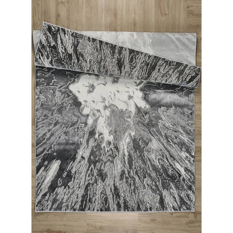 Inspire Collection Abstract Burst Area Rug