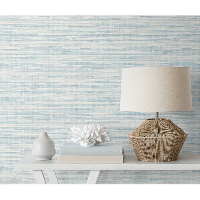 Seabrook Designs Sky Wave Stringcloth Unpasted Wallpaper