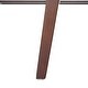 preview thumbnail 38 of 36, LeisureMod Inwood Modern Slatted Platform 5 Foot Wood Bench