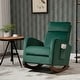 preview thumbnail 17 of 26, AVAWING Mid Century Nursery Rocking Chair Upholstered Velvet High Back Armchair