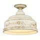 preview thumbnail 2 of 0, Keating Semi-Flush - 13.75"x11.125" 13.75"x11.125" - Antique Ivory
