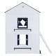 preview thumbnail 15 of 36, Playhouse Design Impression & Beautiful Full Size Bunk Wood House Bed with Elegant Windows, Sills and Tent