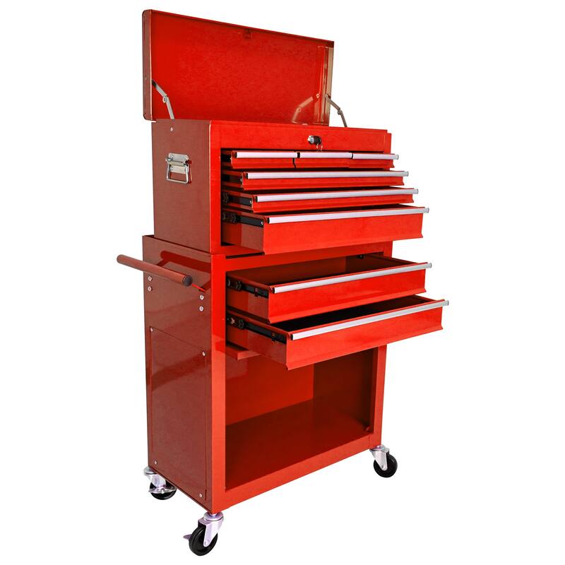 High Capacity Rolling Tool Chest with Wheels and 8 Drawers