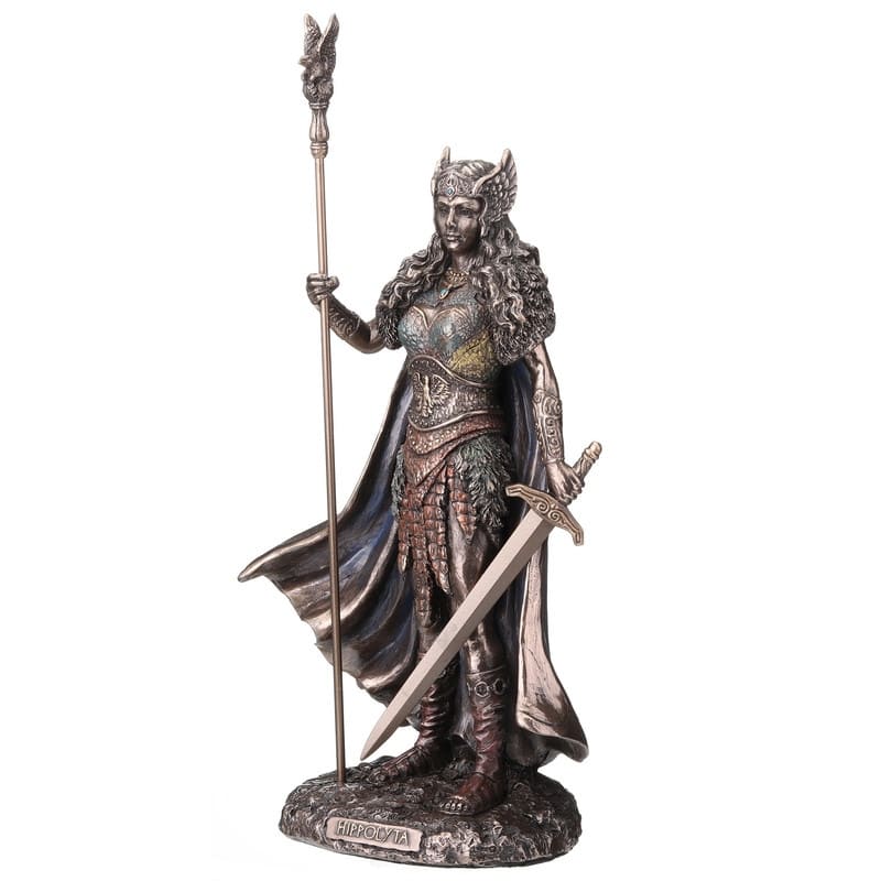 9.84 inches Height Cold Cast Bronze Hippolyta the Queen of the Amazons Bronze Finish Figurine
