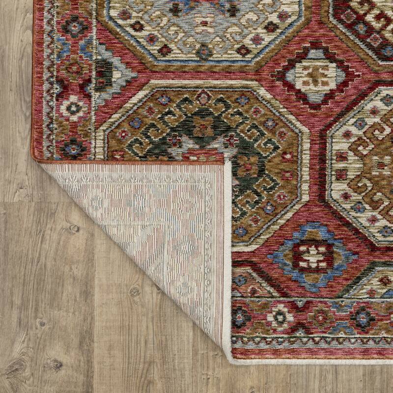 Style Haven Henretta Panel Medallion Fringe Edge Area Rug