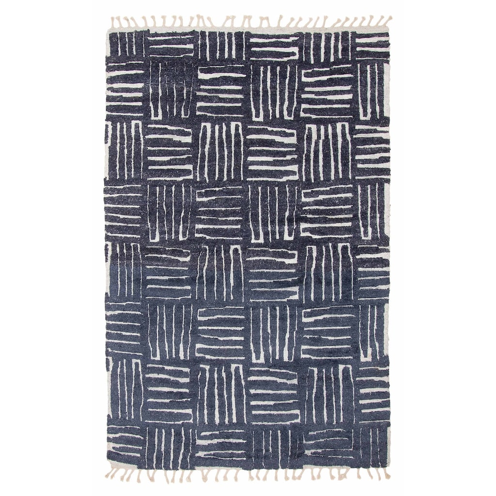 Tangier Navy Rug 5'0" x 7'9" - 5'0 x 7'9