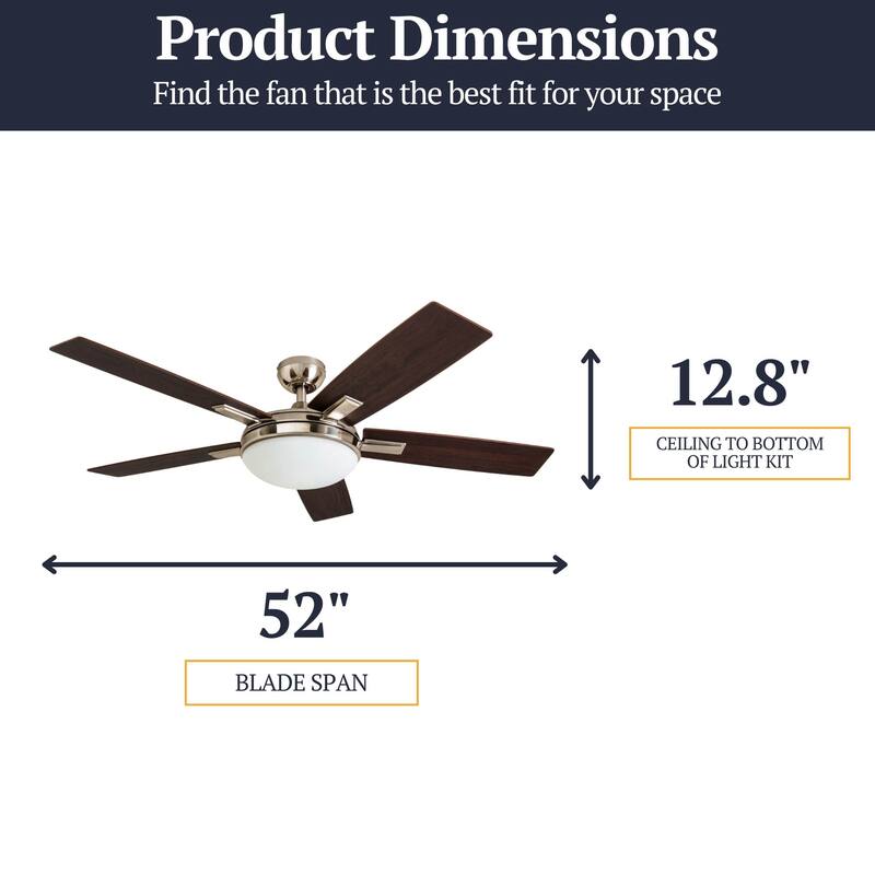 Copper Grove Garff 52-inch Brushed Nickel Ceiling Fan with Remote