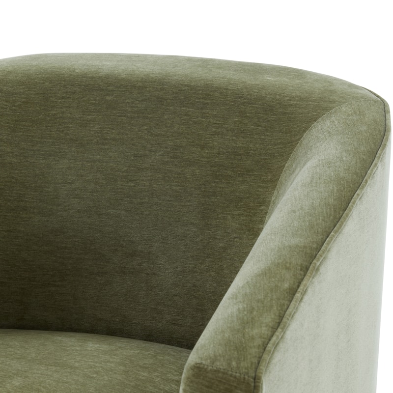 Elayne Skirted Fabric Swivel Accent Chair by Greyson Living