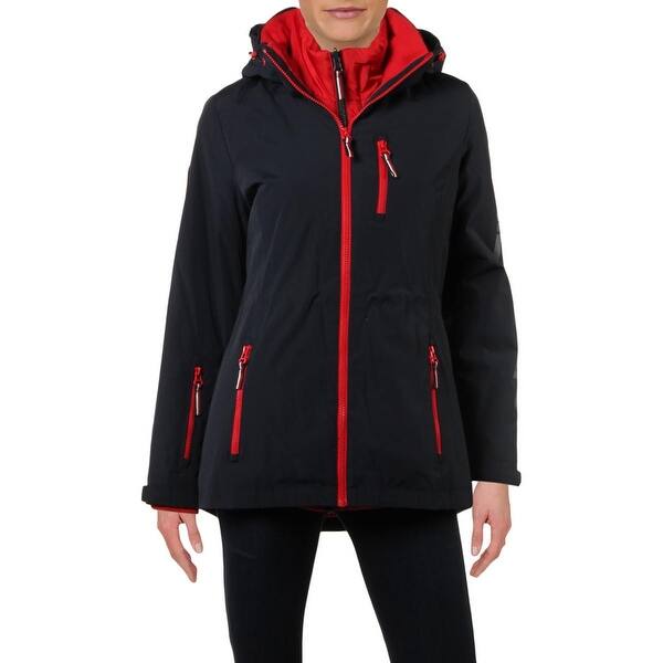 Shop Tommy Hilfiger Women S 3 In 1 Systems Hooded Convertible Winter Jacket Overstock 30839640