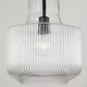 preview thumbnail 7 of 10, Nyla 1-light Pendant w/ Clear Fluted Glass