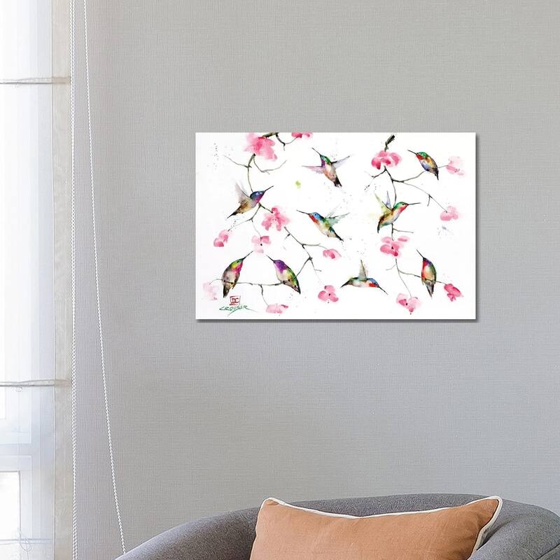 iCanvas "Hummingbird Meeting" by Dean Crouser Canvas Print - 18x26x1.5