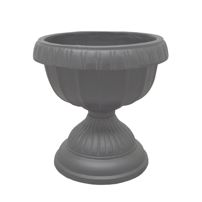 Ornate Round Cast Aluminum Metal 35-in Bird Bath and Planter Vase Combo