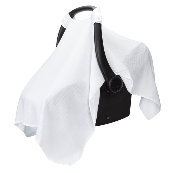 slide 2 of 47, Comfy Cubs Baby Car Seat Cover - Infant Car Seat Cover for Sun with Large Size Car Seat Canopy White