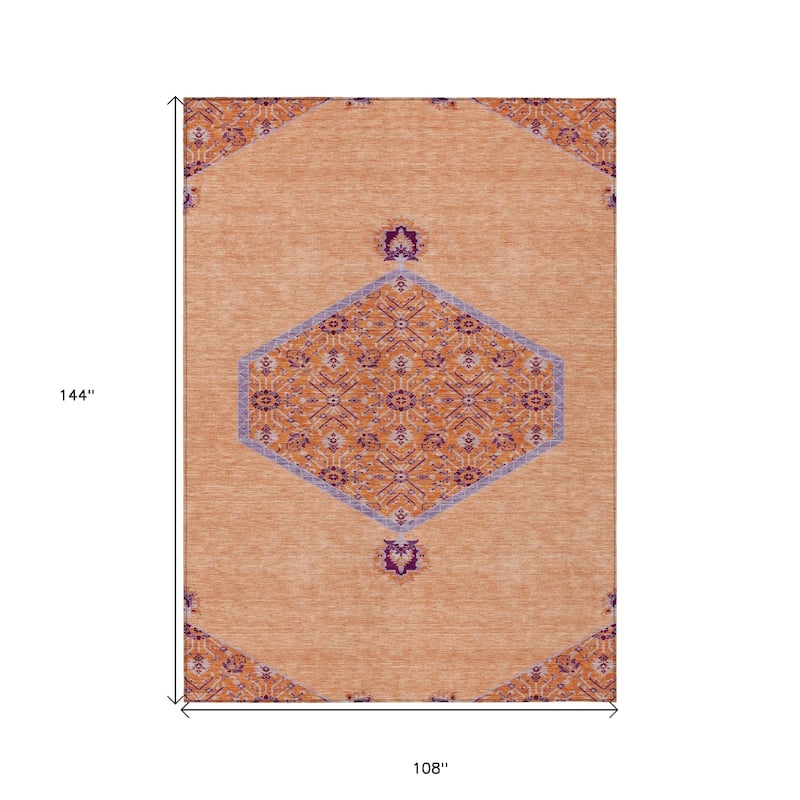 HomeRoots Oriental Traditional Rectangle Outdoor Rug