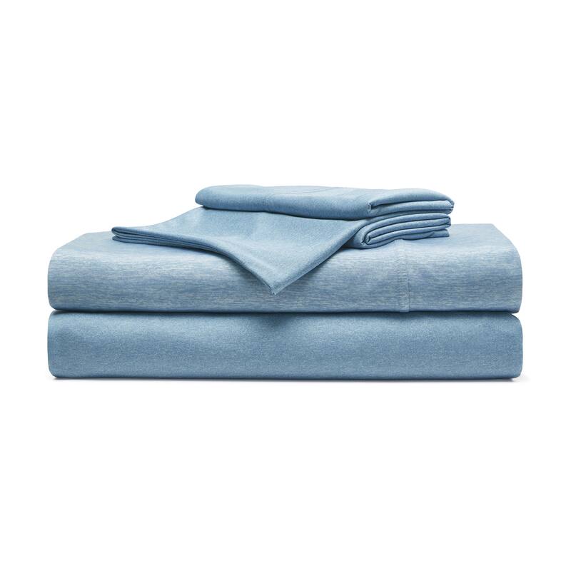 Brookstone Heathered Knit Wicking Sheet Set