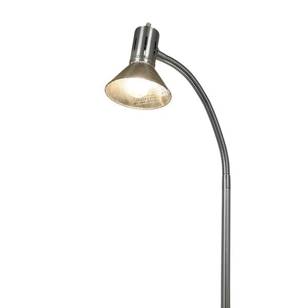 Brushed Nickel Finish 61 In Metal Mesh Gooseneck Floor Lamp W Bulb Brushed Nickel Finish 61 In Metal Mesh Gooseneck Floor Lamp W Bulb