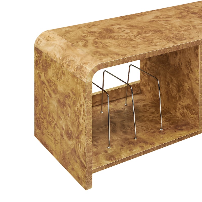 Crosley Ingrid Medium Record Player Stand With Vinyl Storage