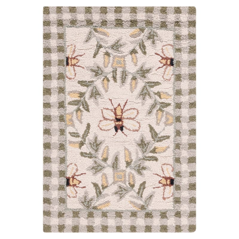 SAFAVIEH Handmade Chelsea Aubree French Country Trellis Wool Rug
