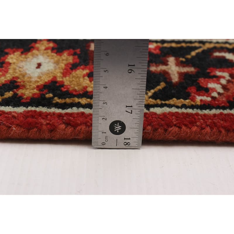 ECARPETGALLERY Hand-knotted Serapi Heritage Red Wool Rug - 2'6 x 11'11